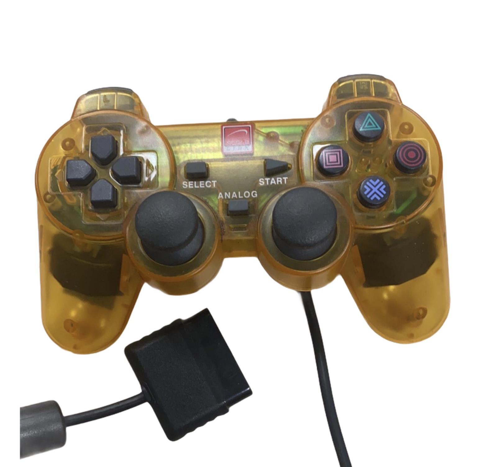 SpeedLink PlayStation 2 Wired Controller (Crystal Yellow) - PlayStation 2 Kontrollerek