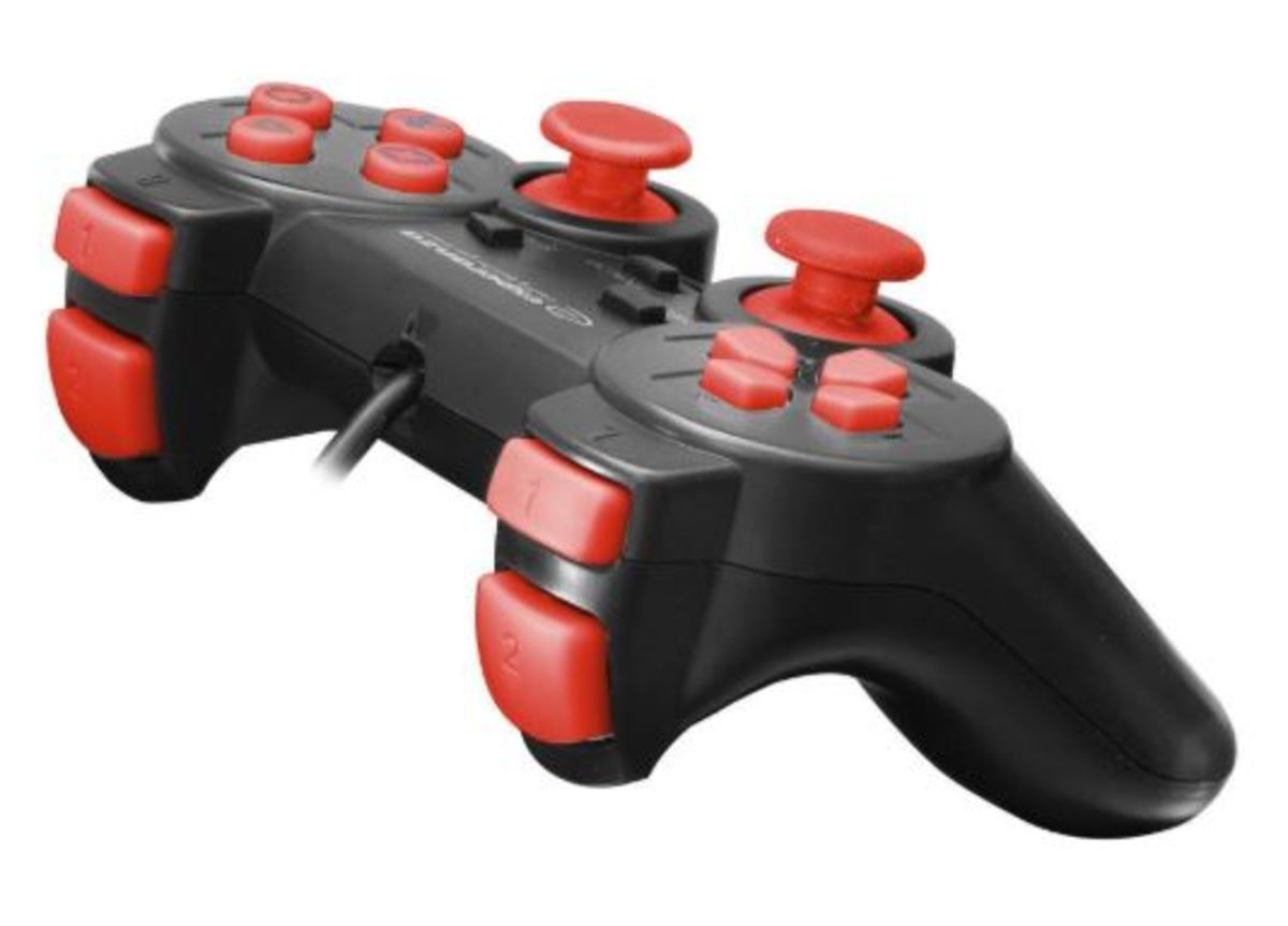 Esperanza Wired Controller (piros) - PlayStation 3 Kontrollerek
