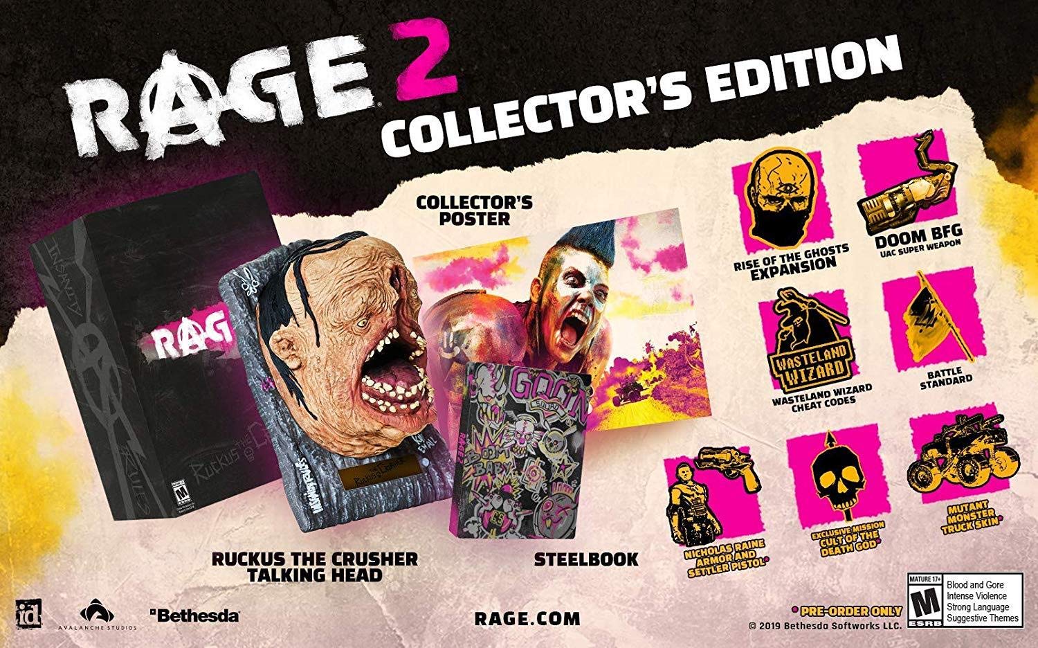 RAGE 2 Collectors Edition (PS4) - Figurák Special Edition