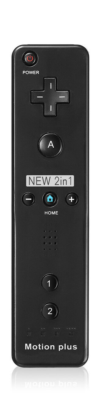 Nintendo Wii Remote Controller 2 in 1 Motion Plus (fekete) - Nintendo Wii Kiegészítők