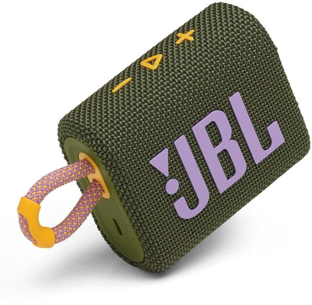 JBL GO 3 hordozható bluetooth hangszóró (zöld-lila)