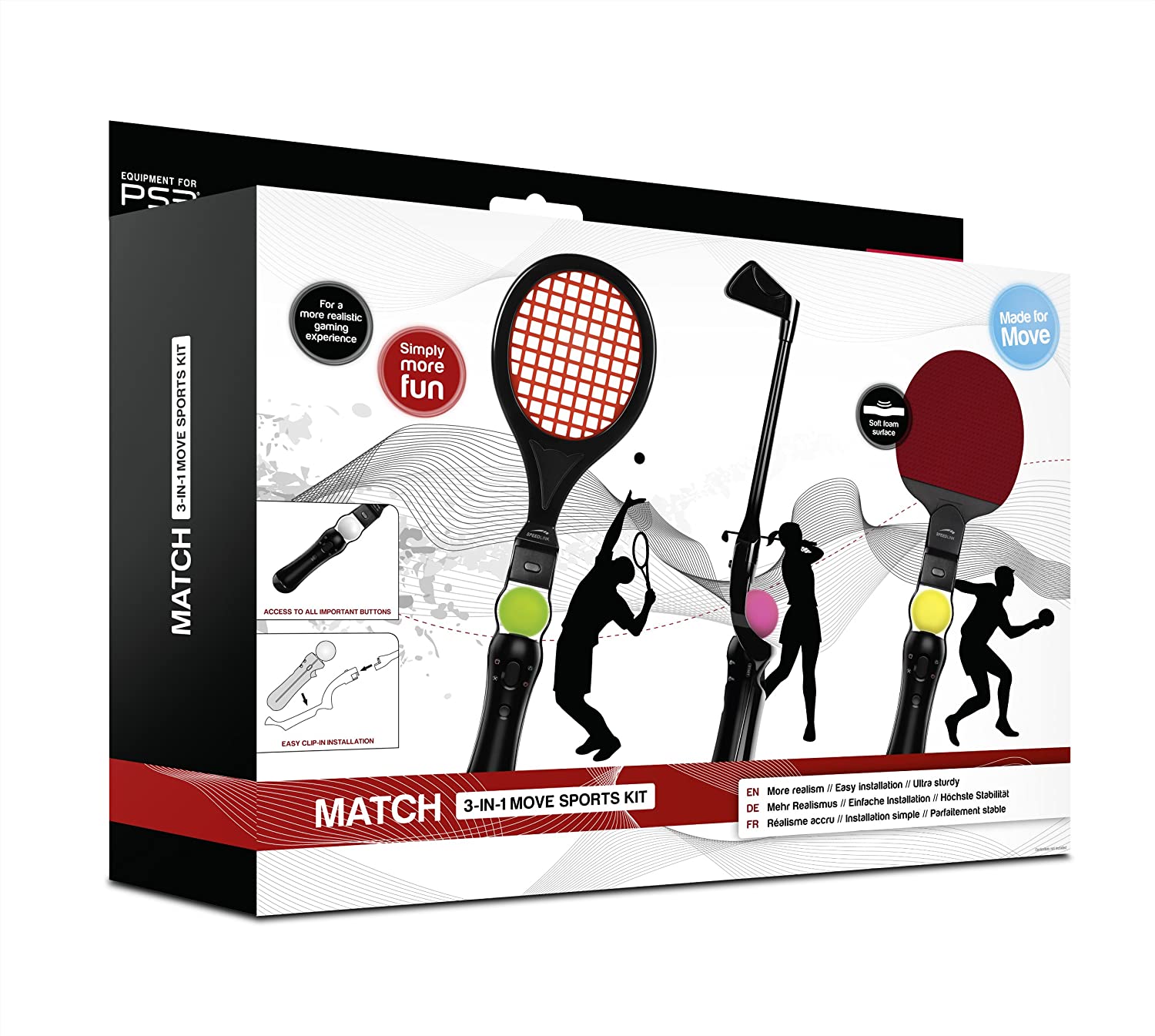 Speedlink MATCH 3 in 1 Move Sports Kit - PlayStation 3 Játékok