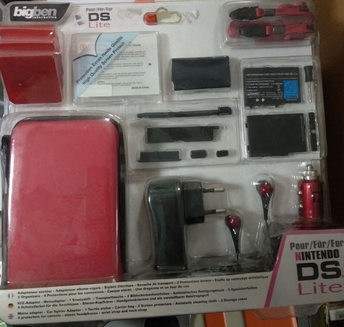 BigBen Nintendo DS Lite Mega Pack (bordó) - Nintendo DS Kiegészítők