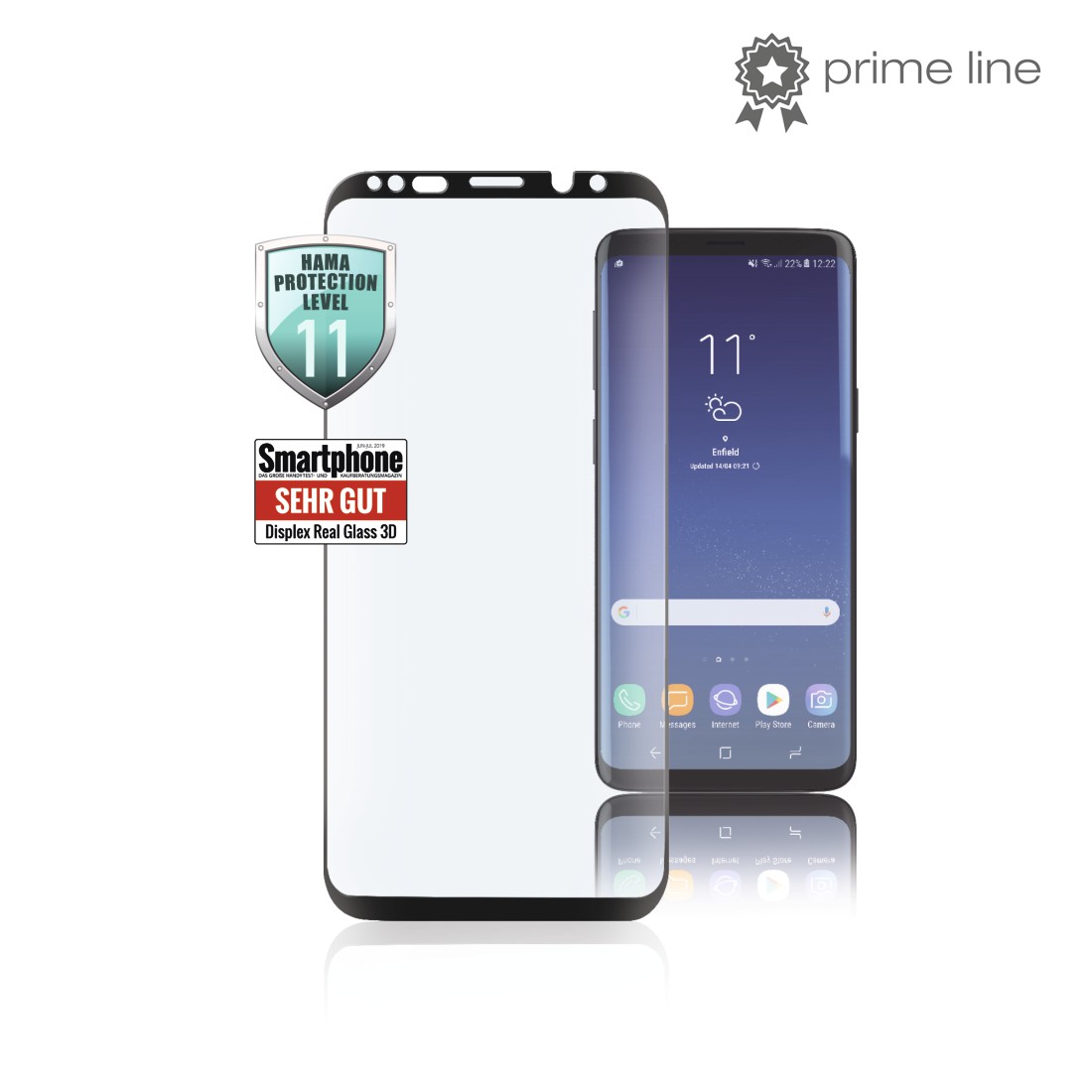 Hama 3D Full Screen Glass Protector kijelzővédő Samsung Galaxy S8 (fekete, 00183420)