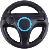 Wii Racing Wheel (OEM, fekete)