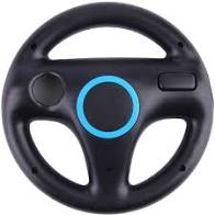 Wii Racing Wheel (OEM, fekete)