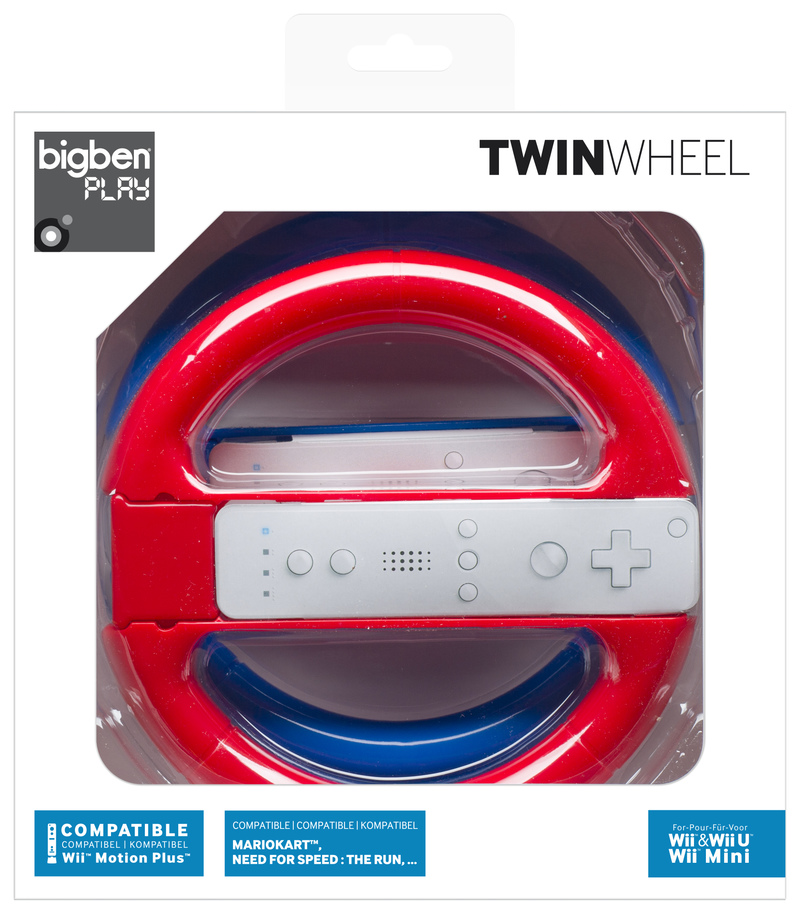 BigBen TwinWheel Racing Wheel (2db) - Nintendo Wii Kiegészítők