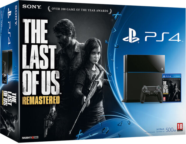 PlayStation 4 500GB The Last of Us Remastered Bundle (német csomagolás, doboz hordozófülnél szakadt)