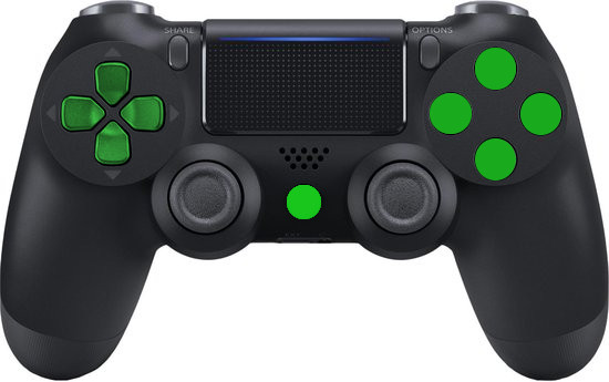 Sony DualShock 4 Wireless Controller (egyedi zöld gombokkal)