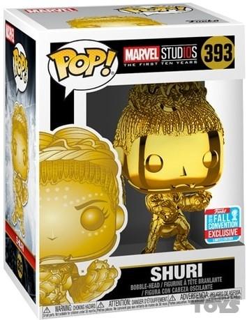 Funko POP Marvel Black Panther Shuri 10 Years Gold Fall Convention Exclusive 2018 (393)
