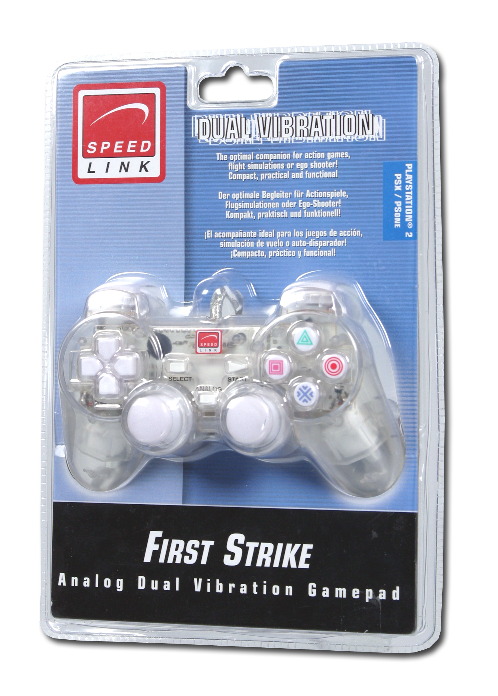 SpeedLink First Strike vezetékes kontroller (PS2) - PlayStation 2 Kontrollerek