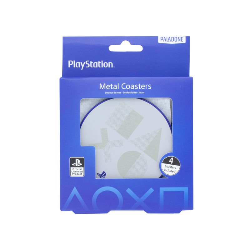 PlayStation 5 Metal Coasters (poháralátét) 4db - Ajándéktárgyak Ajándéktárgyak