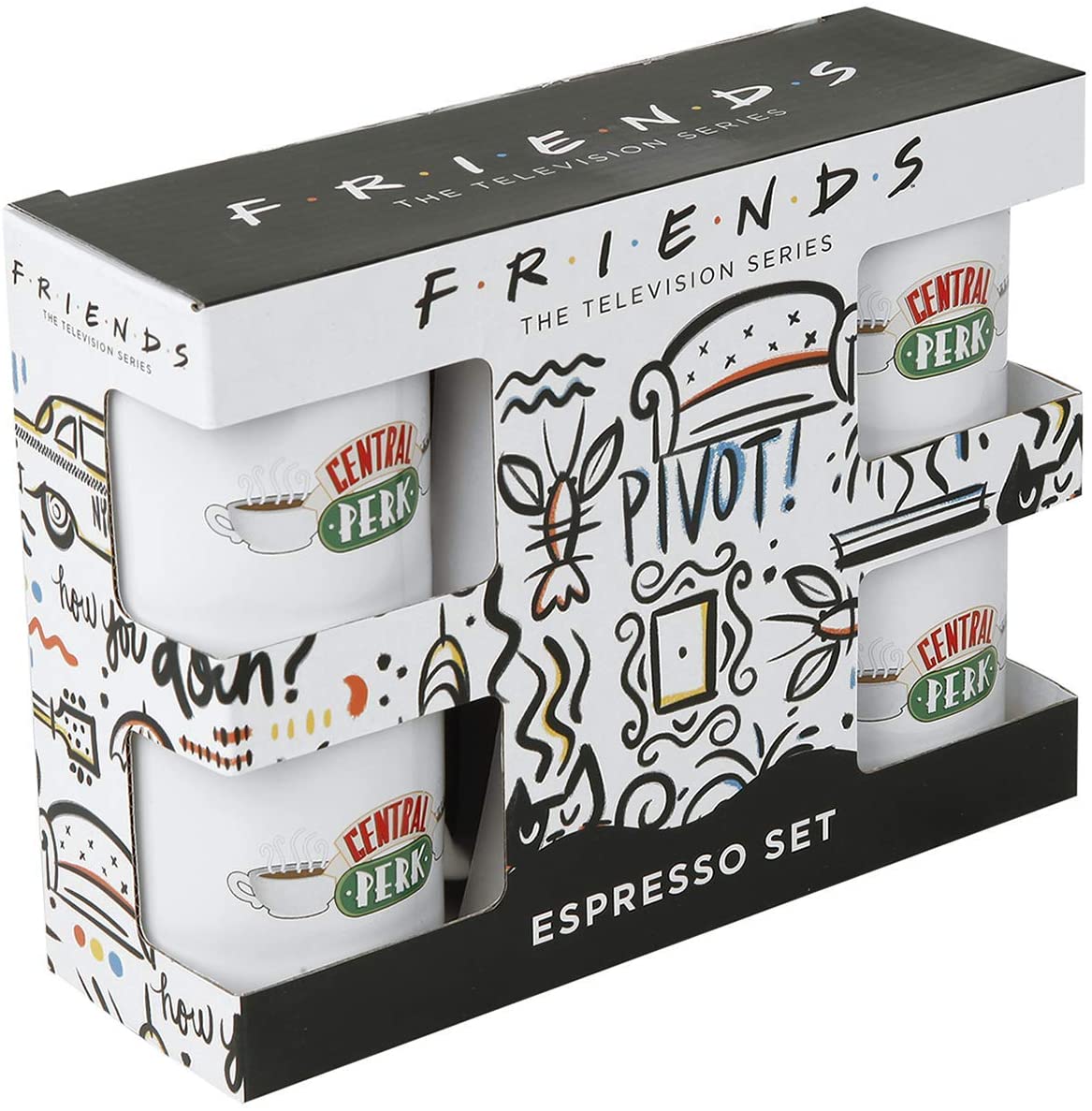 Friends Espresso Set (kávéspohár szett) - Ajándéktárgyak Bögre