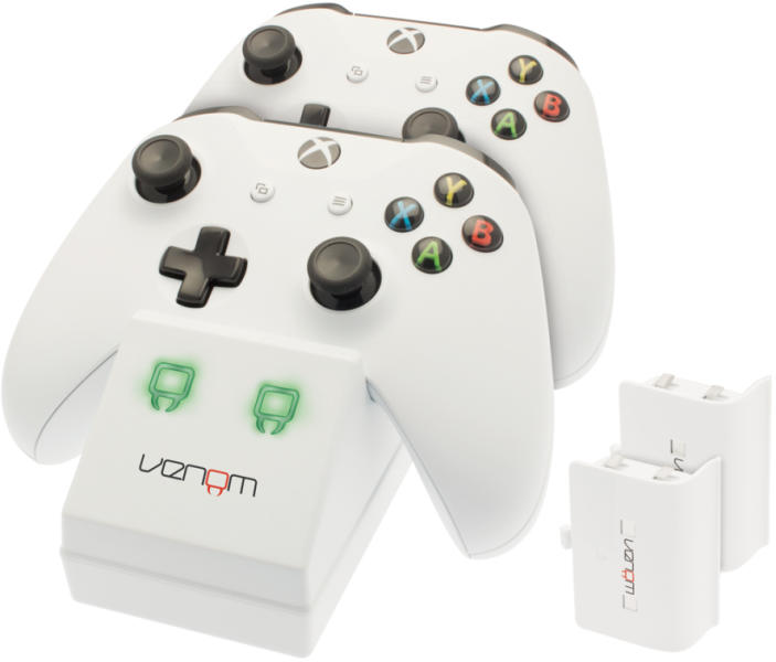 Xbox One Twin Docking Station White (VS2859) - Xbox One Kiegészítők
