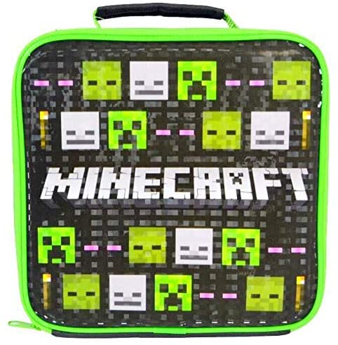Minecraft Heads Lunch Bag