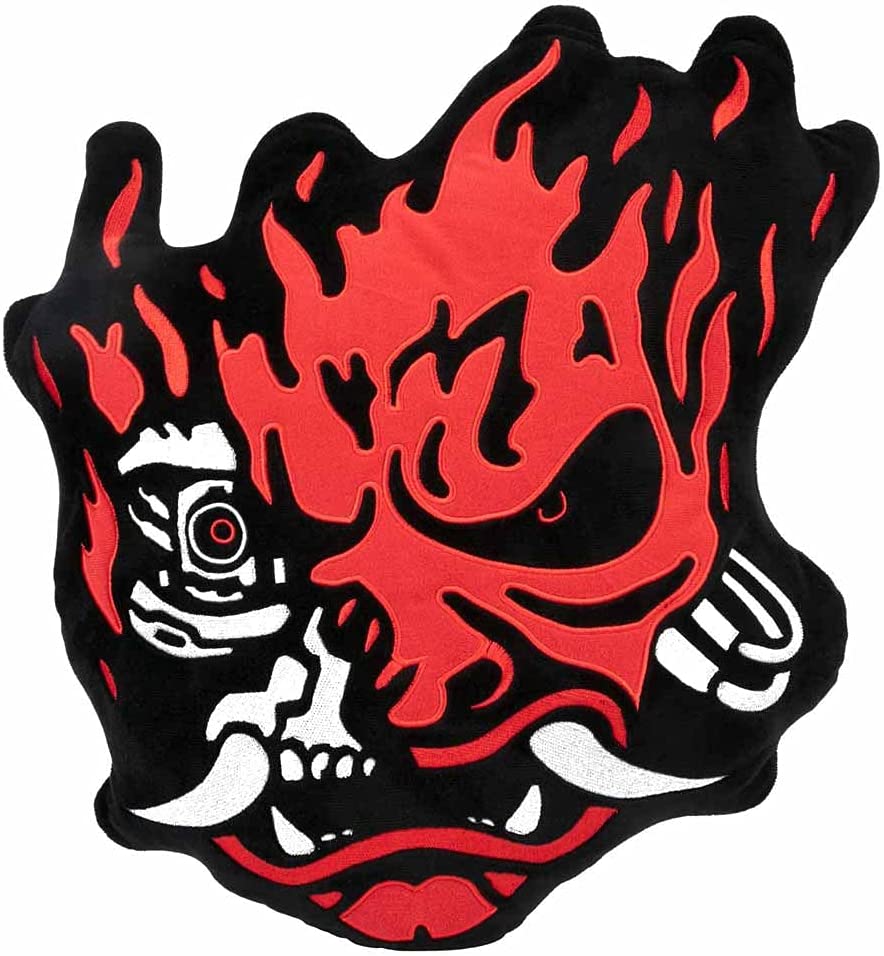 Cyberpunk 2077 Samurai Logo Plüss Párna (34*29cm)