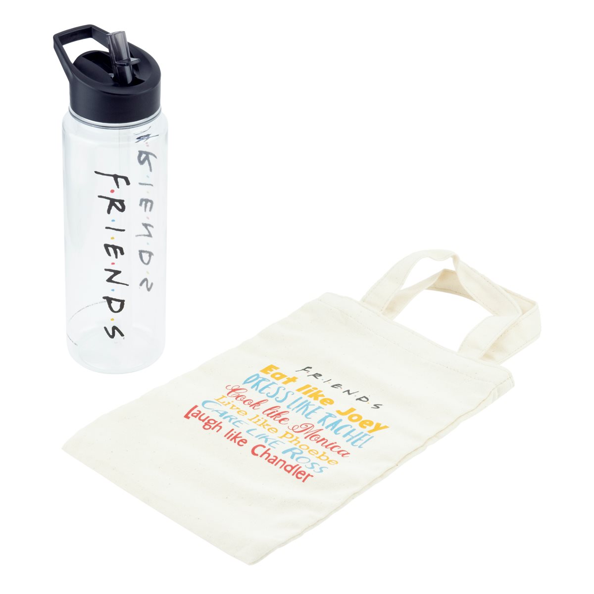 Friends Water Bottle and Tote Bag 650ml (kulacs és vászontáska)
