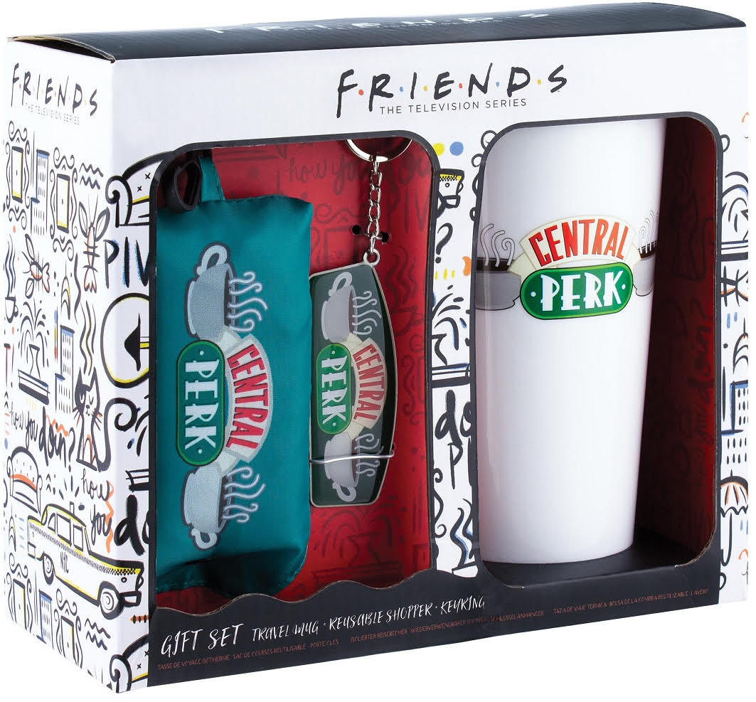 Friends Gift Set (Travel Mug, Reusable Shopper, Keyring) - Ajándéktárgyak Bögre