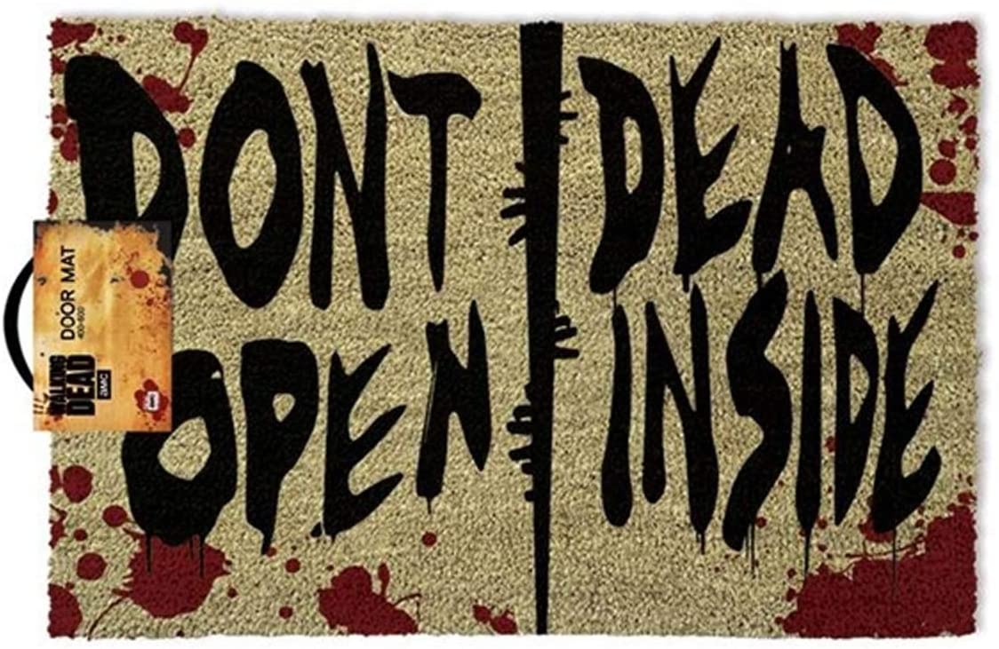 The Walking Dead Dont Dead Open Inside Door Mat Lábtörlő - Ajándéktárgyak Lábtörlő