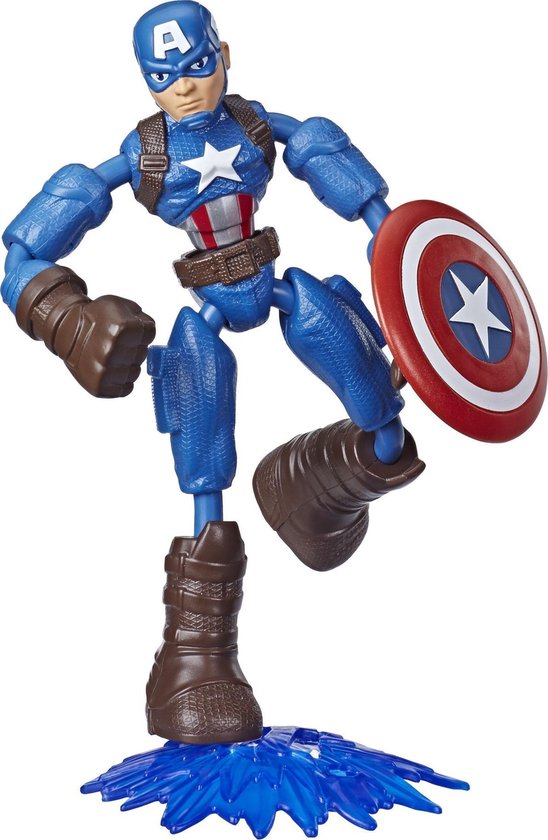 Marvel Avengers Bend and Flex Captain America (15cm) - Figurák Akciófigurák