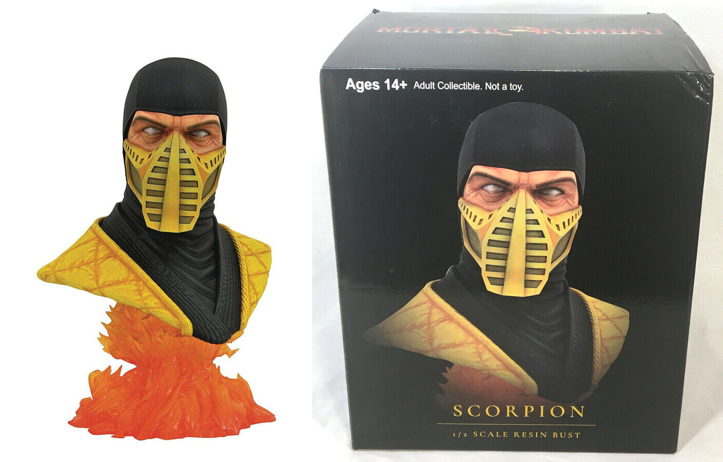 Diamond Select Mortal Kombat Scorpion 1/2 Bust - Figurák Special Edition