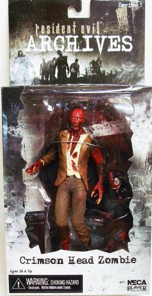 NECA Resident Evil Archives Series 3 Action Figure Crimson Head Zombie (bontott csomagolás)