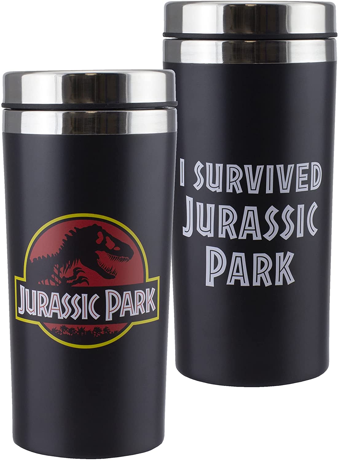 Jurassic Park Logo Metal Travel Mug (Termosz) - Ajándéktárgyak Bögre