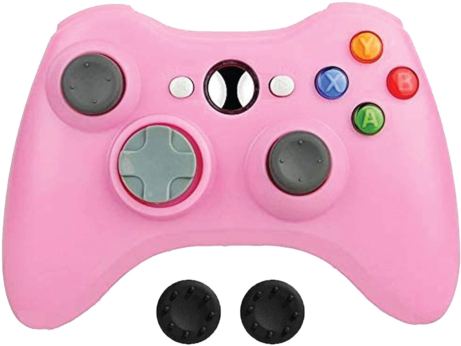 BEK Controller Replacement for Xbox 360 Wireless  Controller  rózsaszín (utángyártott fehér hátlappal)