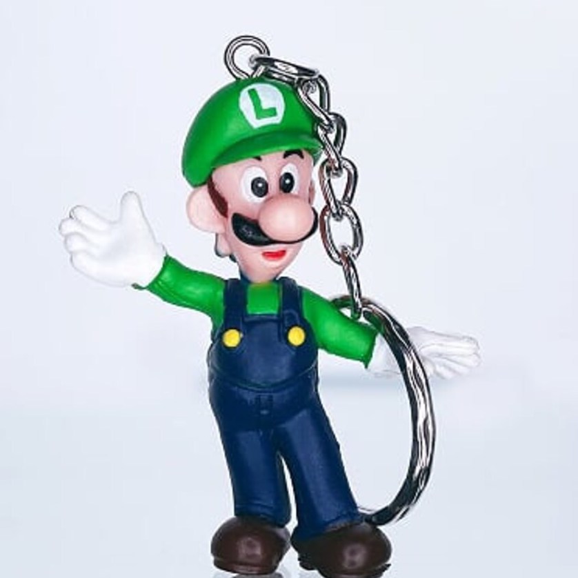Super Mario Bros Luigi 3D kulcstartó