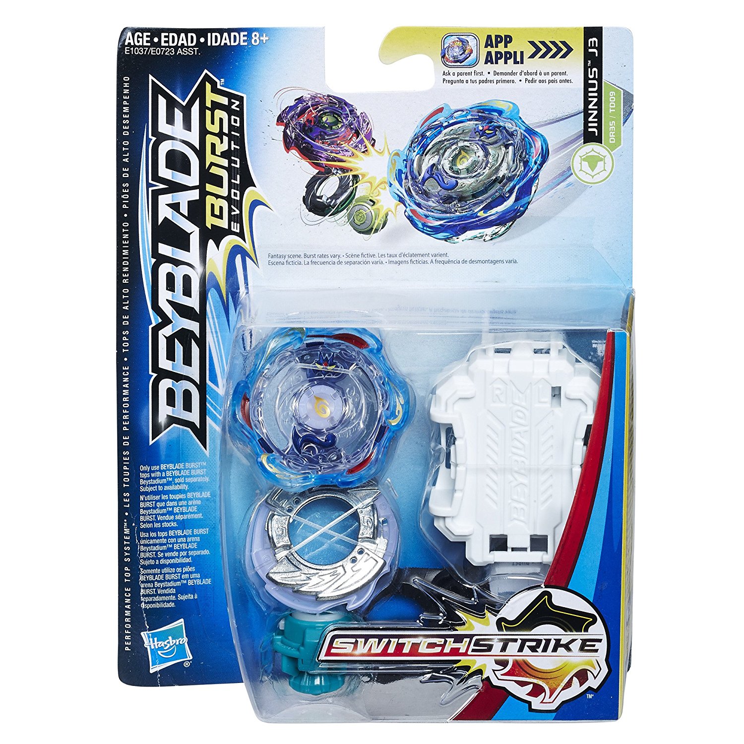 Beyblade Burst Evolution SwitchStrike Jinnius J3 (sérült csomagolás)
