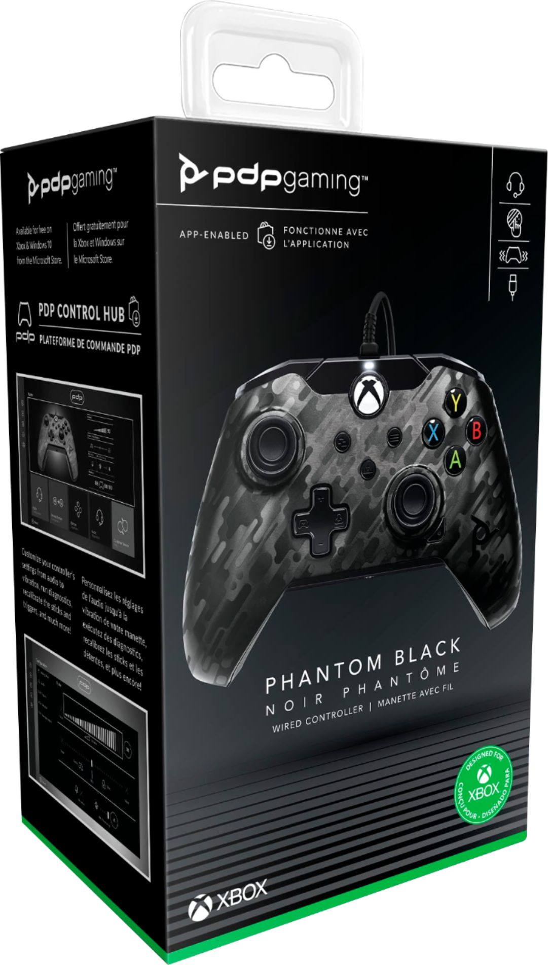 PDP Xbox One Phantom Black vezetékes kontroller