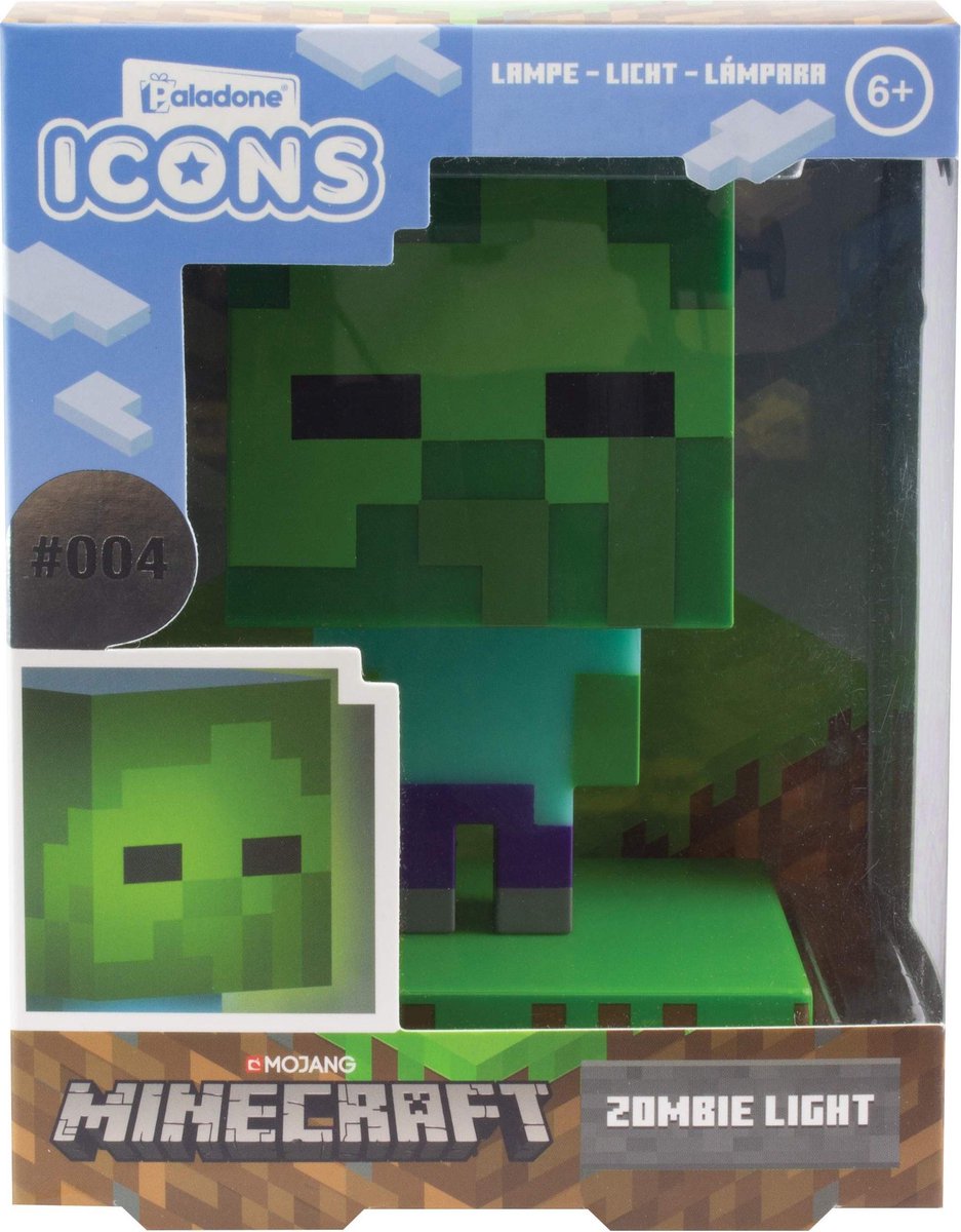 Minecraft Zombie Icon Light - Ajándéktárgyak Lámpa