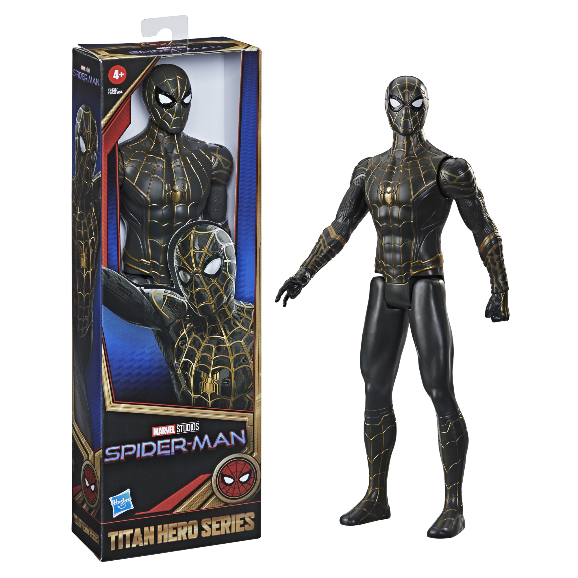 Marvel Titan Hero Series Spider-Man akciófigura (fekete)