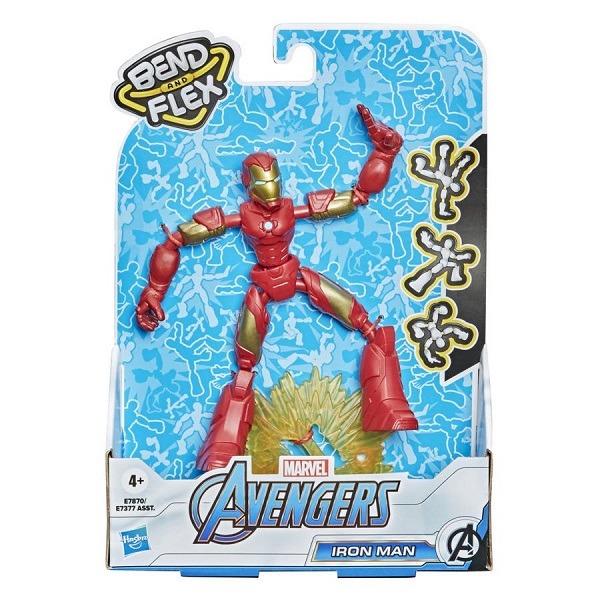 Marvel Avengers Bend and Flex Iron Man (15cm)