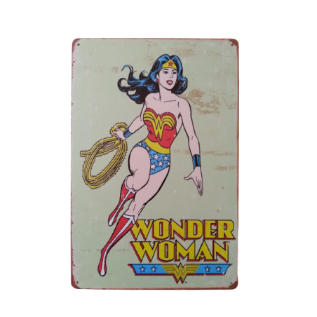 Wonder Woman fémtábla - Ajándéktárgyak Ajándéktárgyak