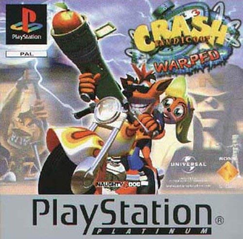 Crash Bandicoot 3 Warped (Platinum, kiskönyv nélkül, szakadt borító, törött tok) - PlayStation 1 Játékok