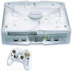 Xbox Classic Crystal (doboz nélkül, kontroller kopott analógokkal)