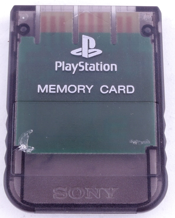 Sony PlayStation memóriakártya (transparent black)
