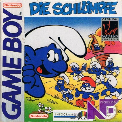 The Smurfs (német) (kopott matrica) - Game Boy Játékok