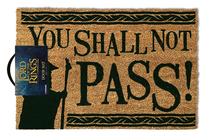 The Lord of the Rings You Shall Not Pass Lábtörlő