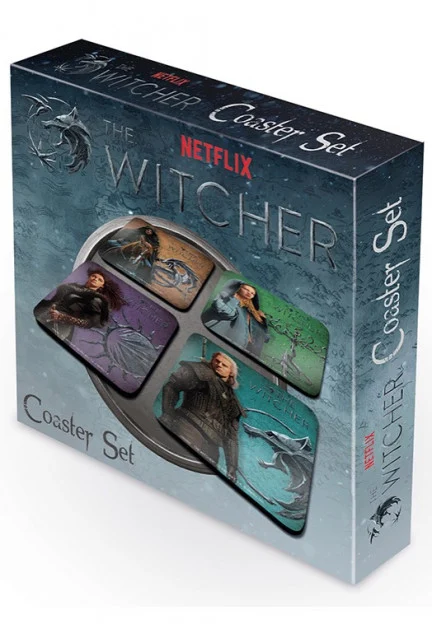 Netflix The Witcher Legendary Set of 4 poháralátét (4db-os készlet) - Ajándéktárgyak Ajándéktárgyak