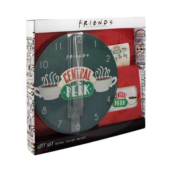 Friends Central Perk Gift Set (falióra, jegyzetfüzet, konyharuha) - Ajándéktárgyak Ajándéktárgyak