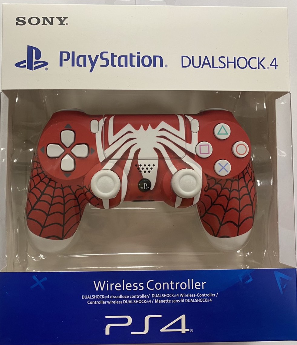 Dualshock 4 V2 Wireless Controller (Custom Spider Man) - PlayStation 4 Kontrollerek