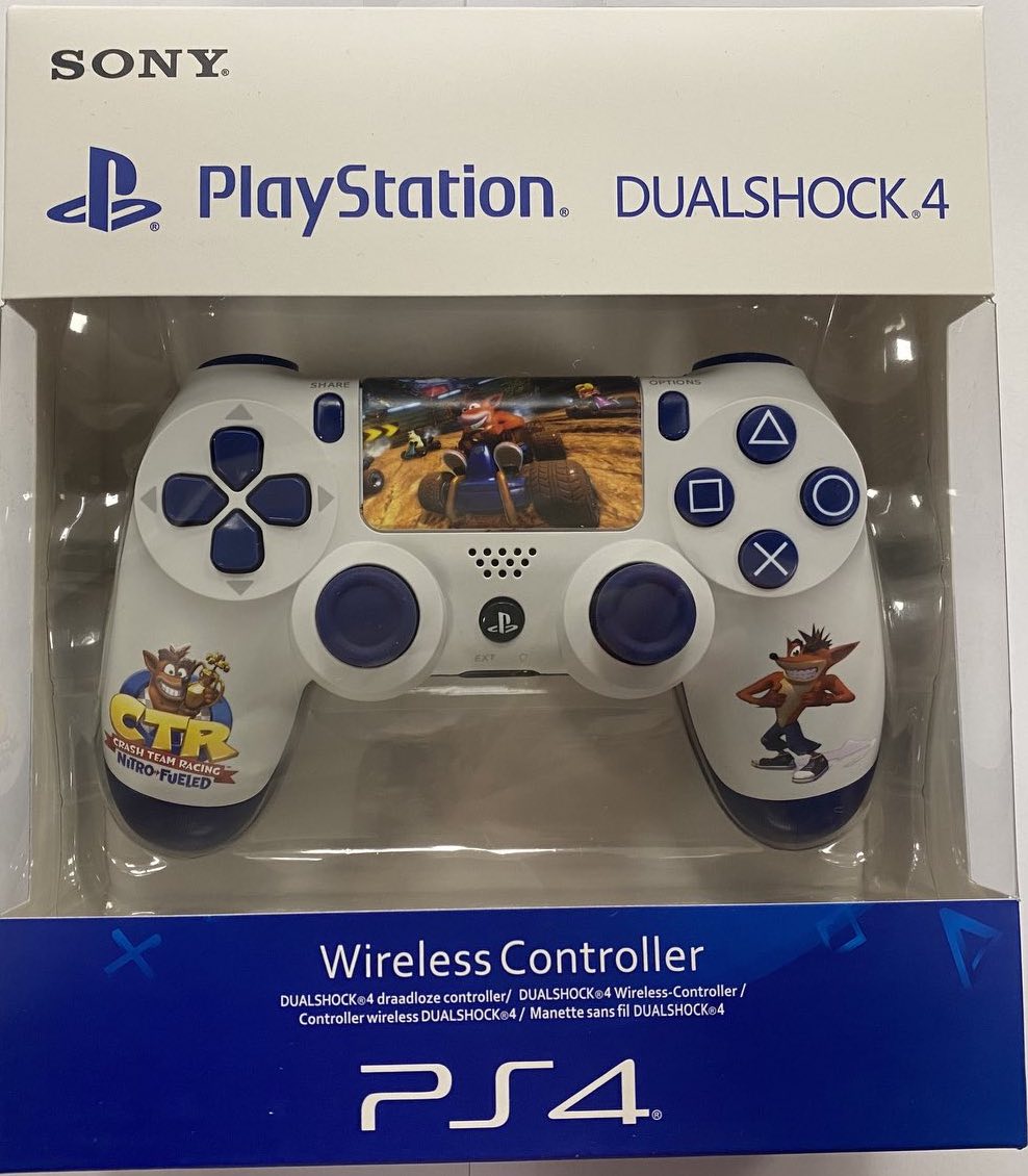 Dualshock 4 V2 Wireless Controller (Custom Crash Bandicoot) - PlayStation 4 Kontrollerek