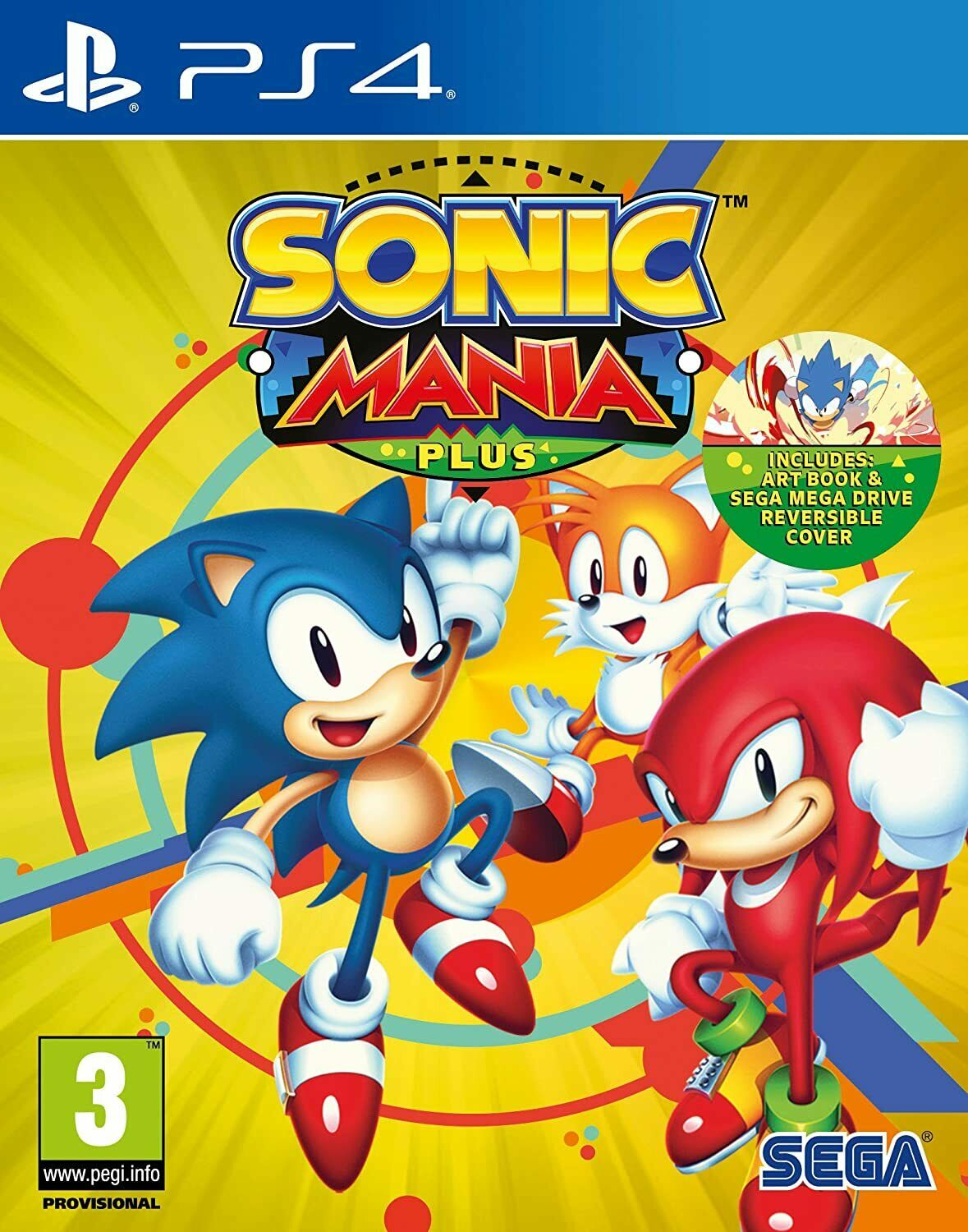 Sonic Mania Plus (PS4, játék nélkül, csak slipcase és artbook)