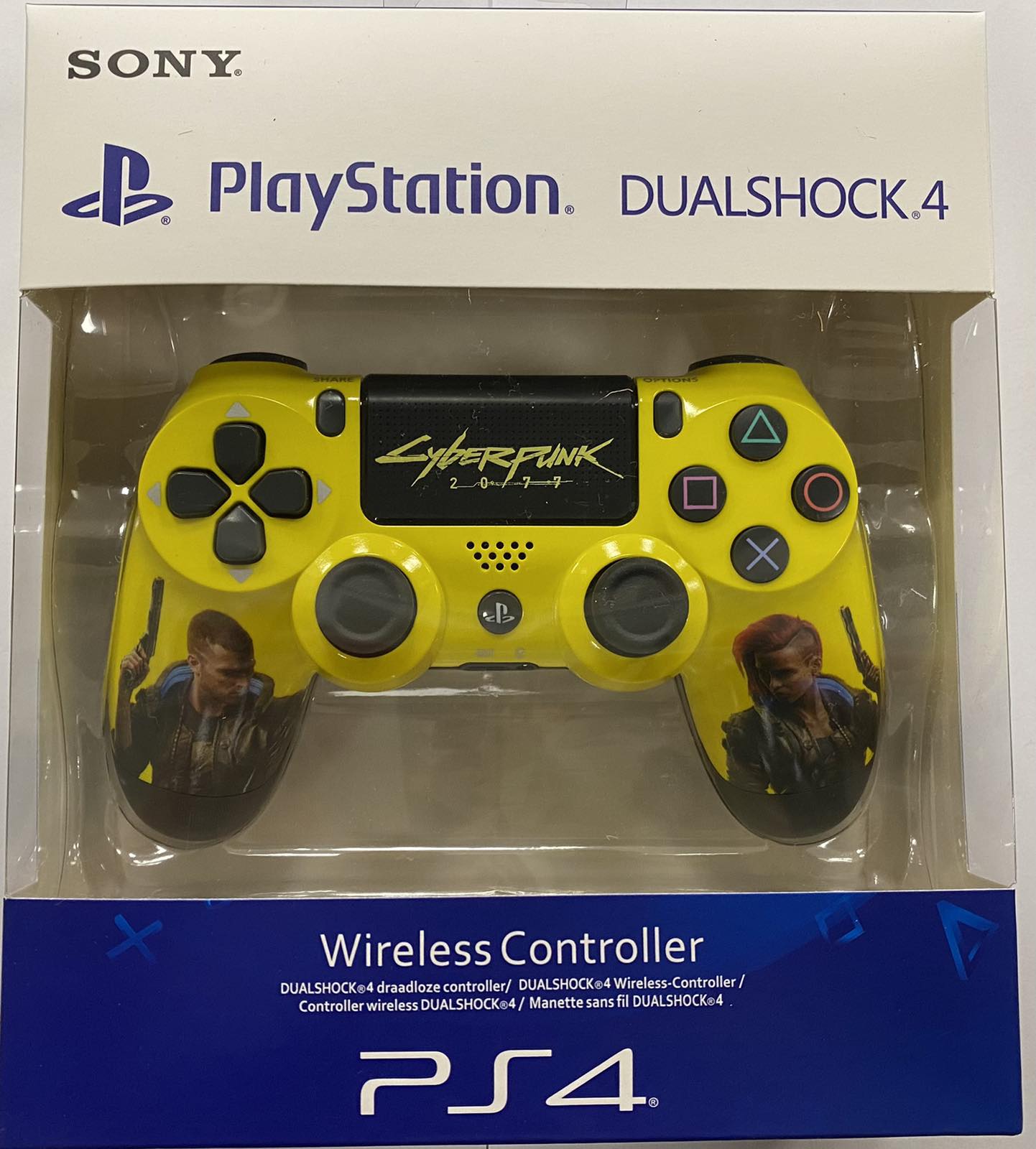 DualShock 4 V2 Wireless Controller (Cyberpunk 2077) - PlayStation 4 Kontrollerek