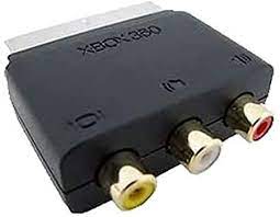 Xbox 360 SCART RCA adapter (fekete) - Xbox 360 Kiegészítők