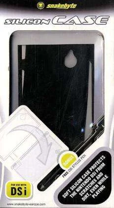 Snakebyte Nintendo DSi Silicone Case + Stylus (fekete, bontott csomagolás) - Nintendo DS Kiegészítők