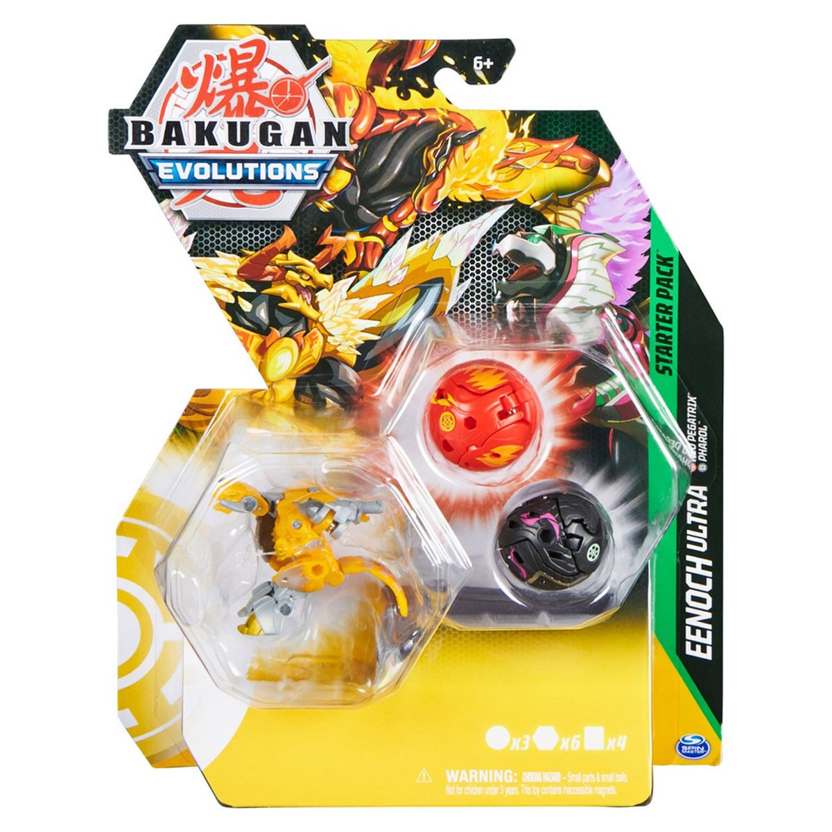 Bakugan Evolutions Eenoch Ultra Starter 3 Pack (Neo Pegratix, Pharol)