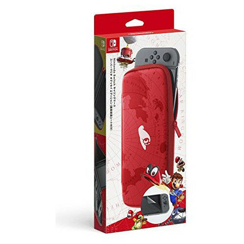 Nintendo Switch Carrying Case (Super Mario Odyssey edition) and Screen Protector - Nintendo Switch Kiegészítők